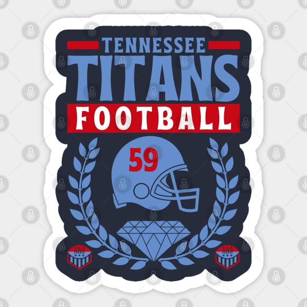 Tennessee Titans 1959 Football Edition 2 Sticker by Astronaut.co